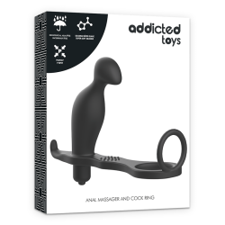 Addicted Toys analplug med sort silikone ring