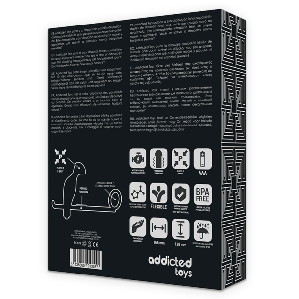 Addicted Toys analplug med sort silikone ring