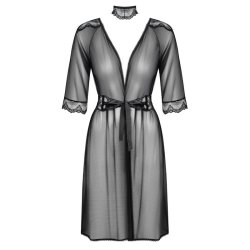 Obsessive lucita peignoir robe with choker L/XL