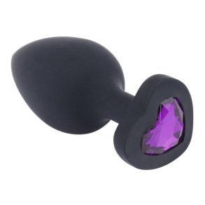 Buttplug med lilla juvel, small 