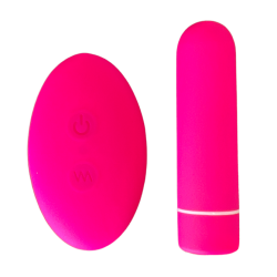 Bullet vibrator inkl. remote control - pink
