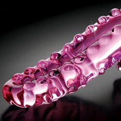 Octopussy glasdildo pink, 15cm