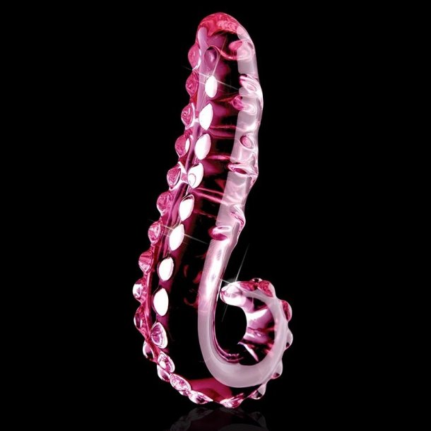 Octopussy glasdildo pink, 15cm