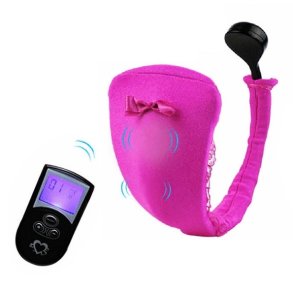 Vibrerende C-streng m. fjernbetjening