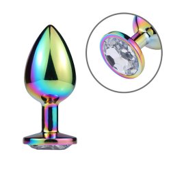 Pride plug set with white diamond