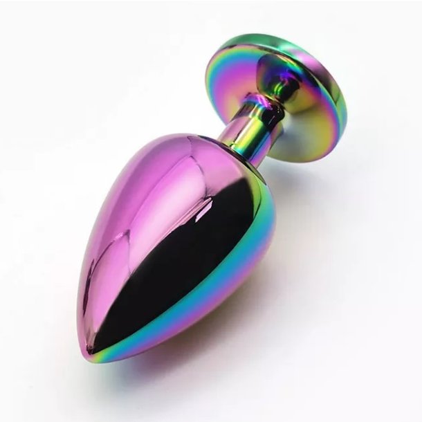 Pride plug set with white diamond