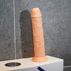 Lys sugekop dildo 18cm