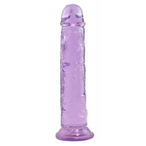 Jelly dildo med sugekop 22cm, lilla