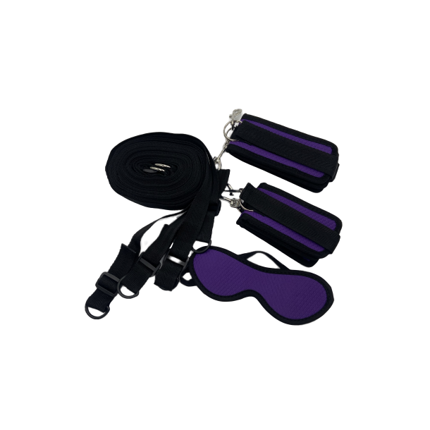 SM bindes�t i lilla med blindfold