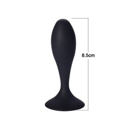 Lille buttplug silikone - sort
