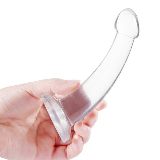 Dildo SMOOTH-GLIDE 18cm transparent