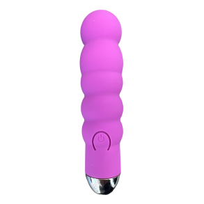 Ribbet bl�d mini vibrator, lilla