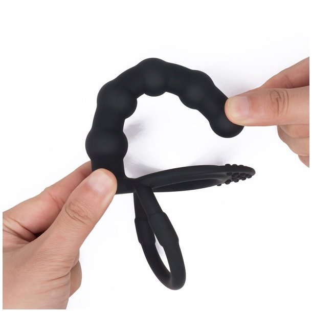 Dobbelt penetration silikone strap-on