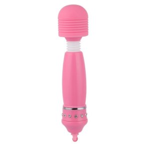 Wand diamond grip vibrator, pink